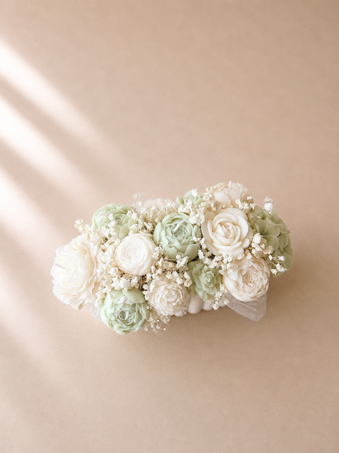 Soft green No. 1 - Kerzengesteck