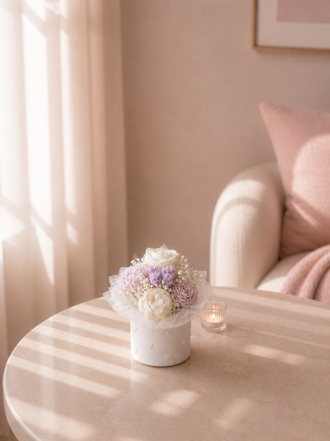 Petit Lavender - Kerzengesteck