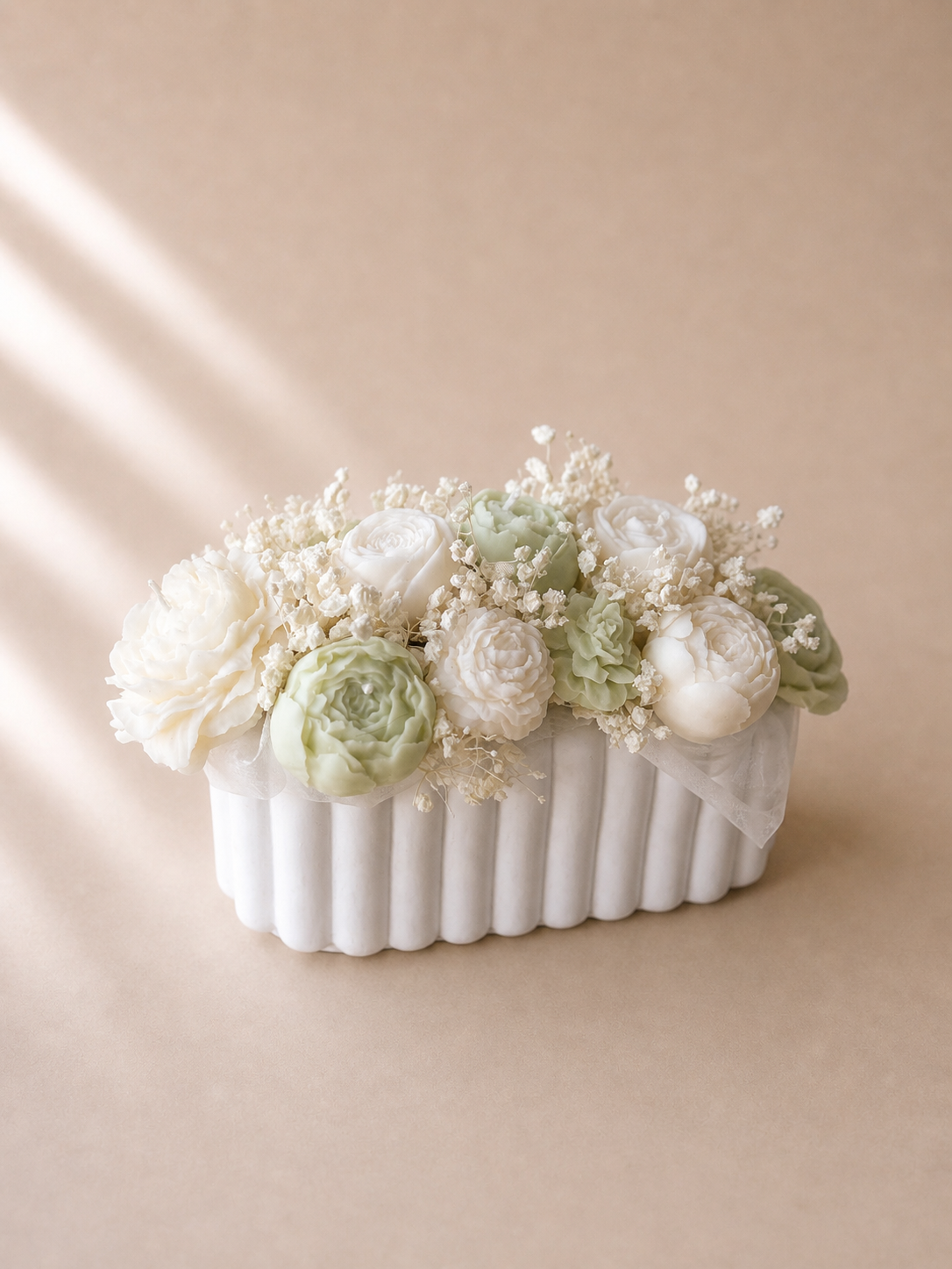 Soft green No. 1 - Kerzengesteck