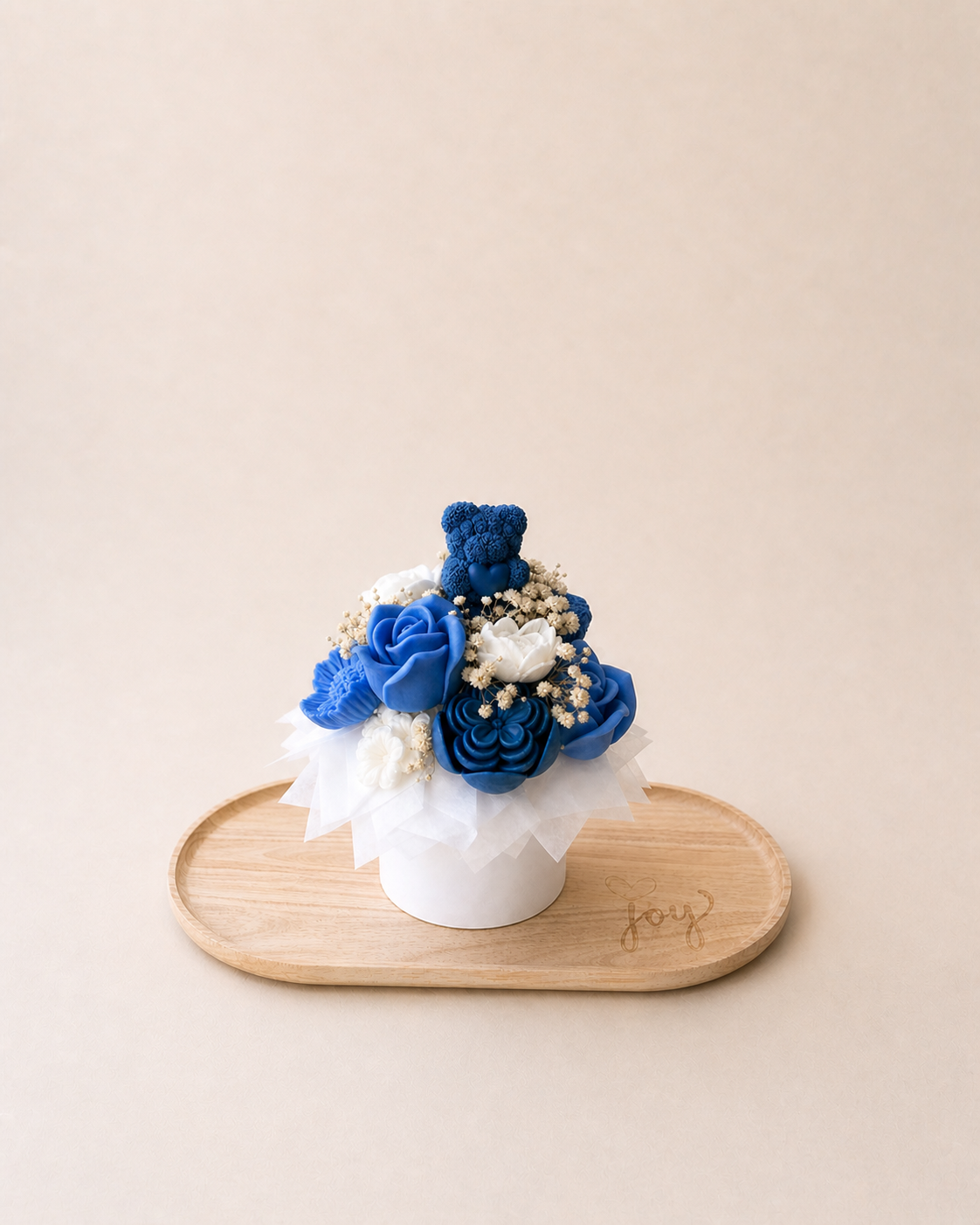 Blue Serenity Bouquet - Kerzenstrauß