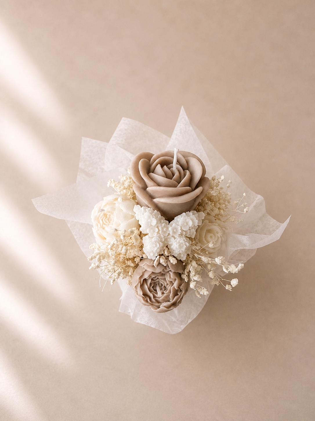 Petit Vanilla Sand - Kerzengesteck