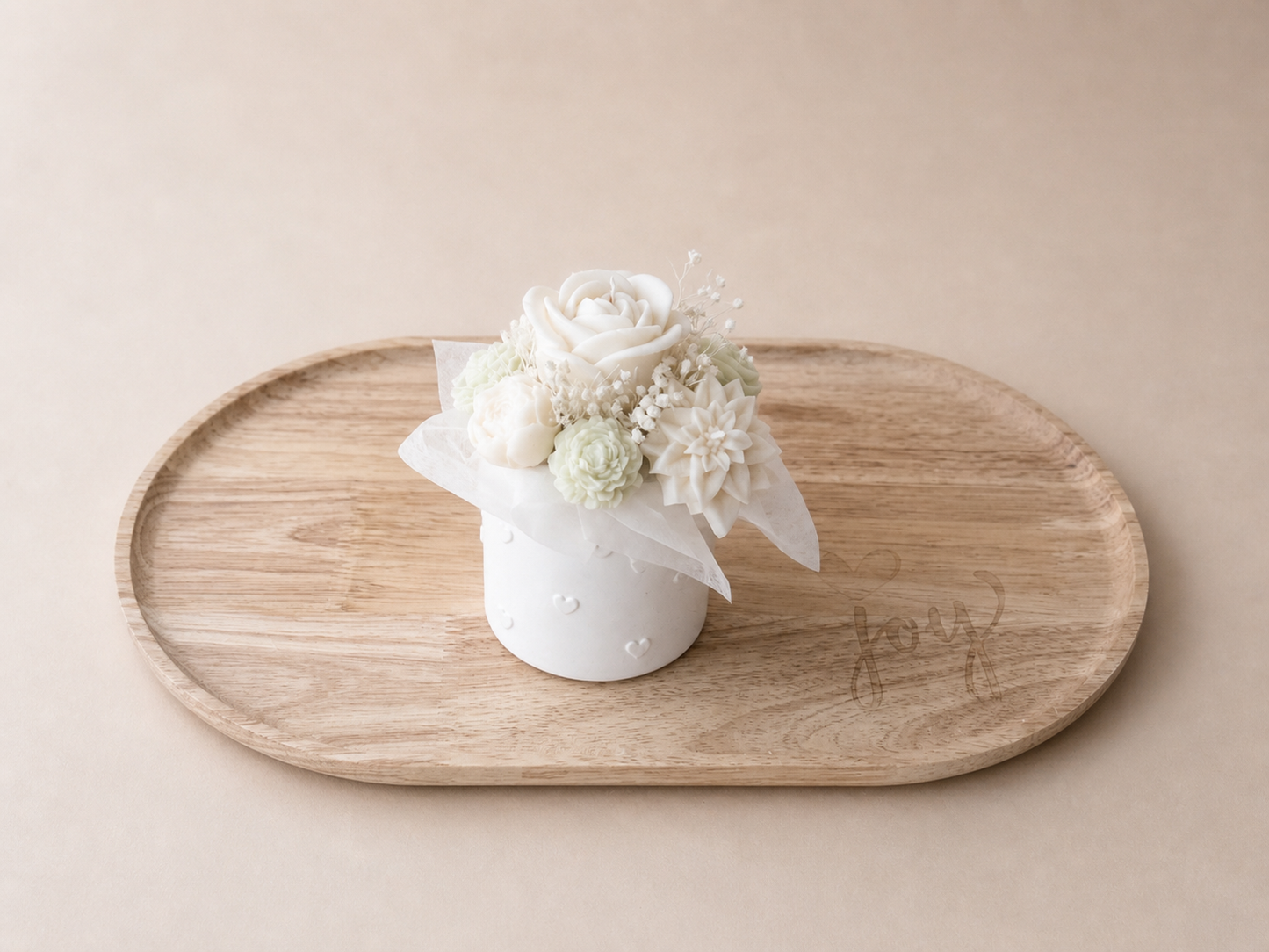 Petit Mint Bloom - Kerzengesteck