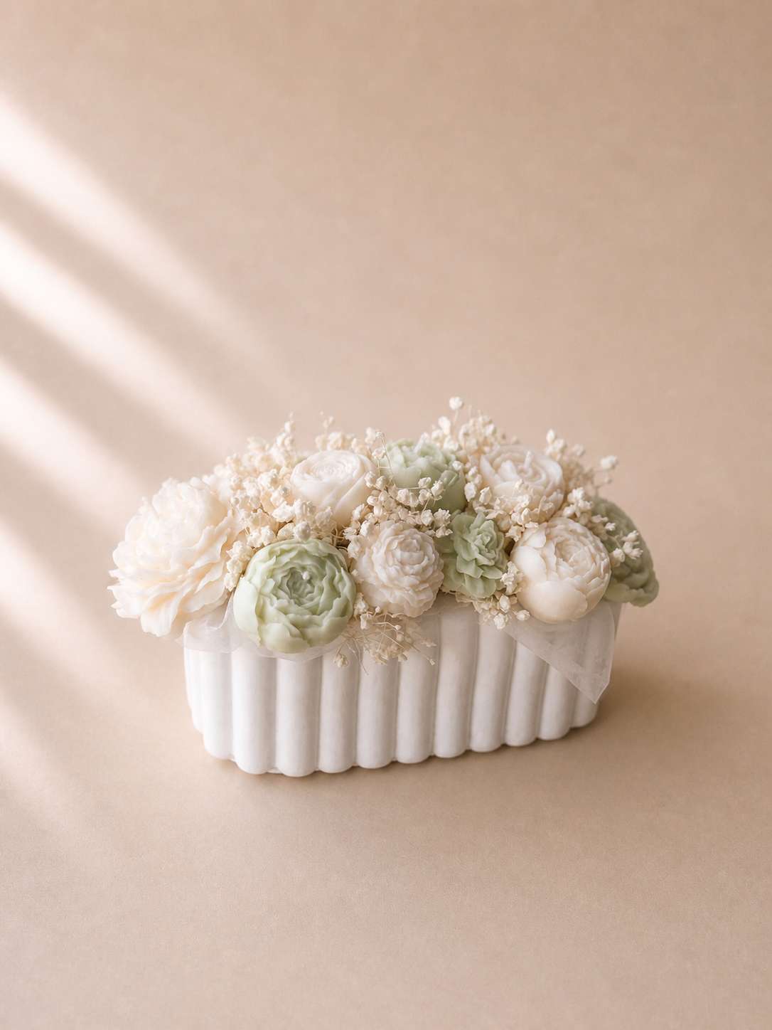 Soft green No. 1 - Kerzengesteck