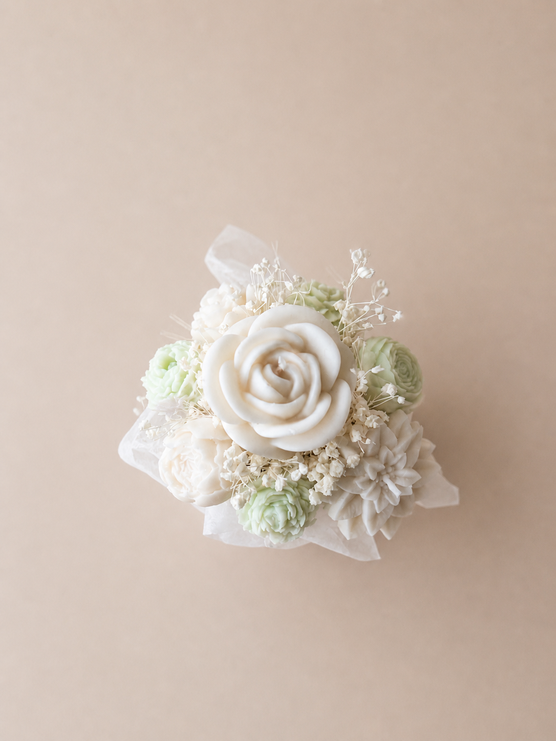 Petit Mint Bloom - Kerzengesteck