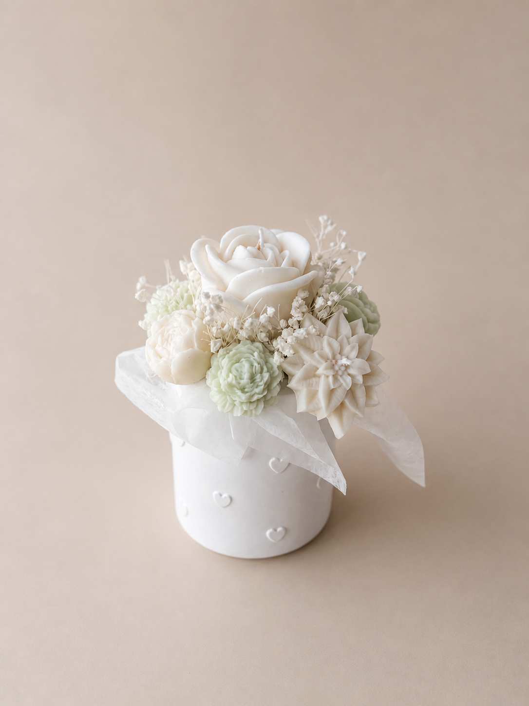 Petit Mint Bloom - Kerzengesteck
