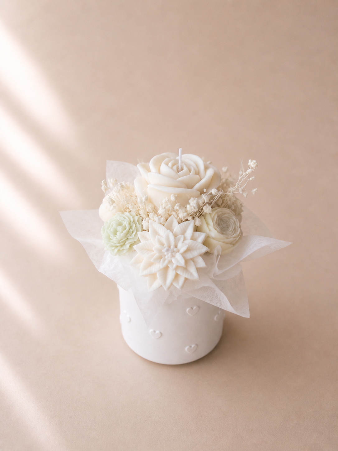 Petit Mint Bloom - Kerzengesteck