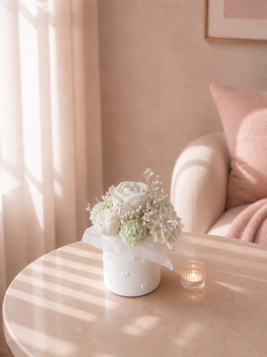 Petit Mint Bloom - Kerzengesteck